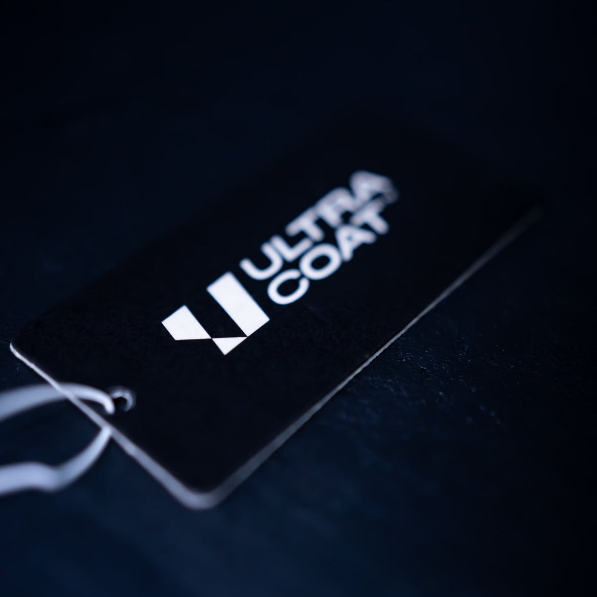 Black ULTRACOAT hanging car air freshener