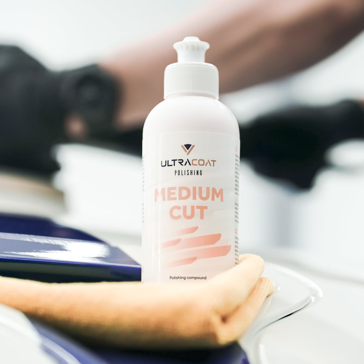 ULTRACOAT Medium Cut polishing compound on automotive paint