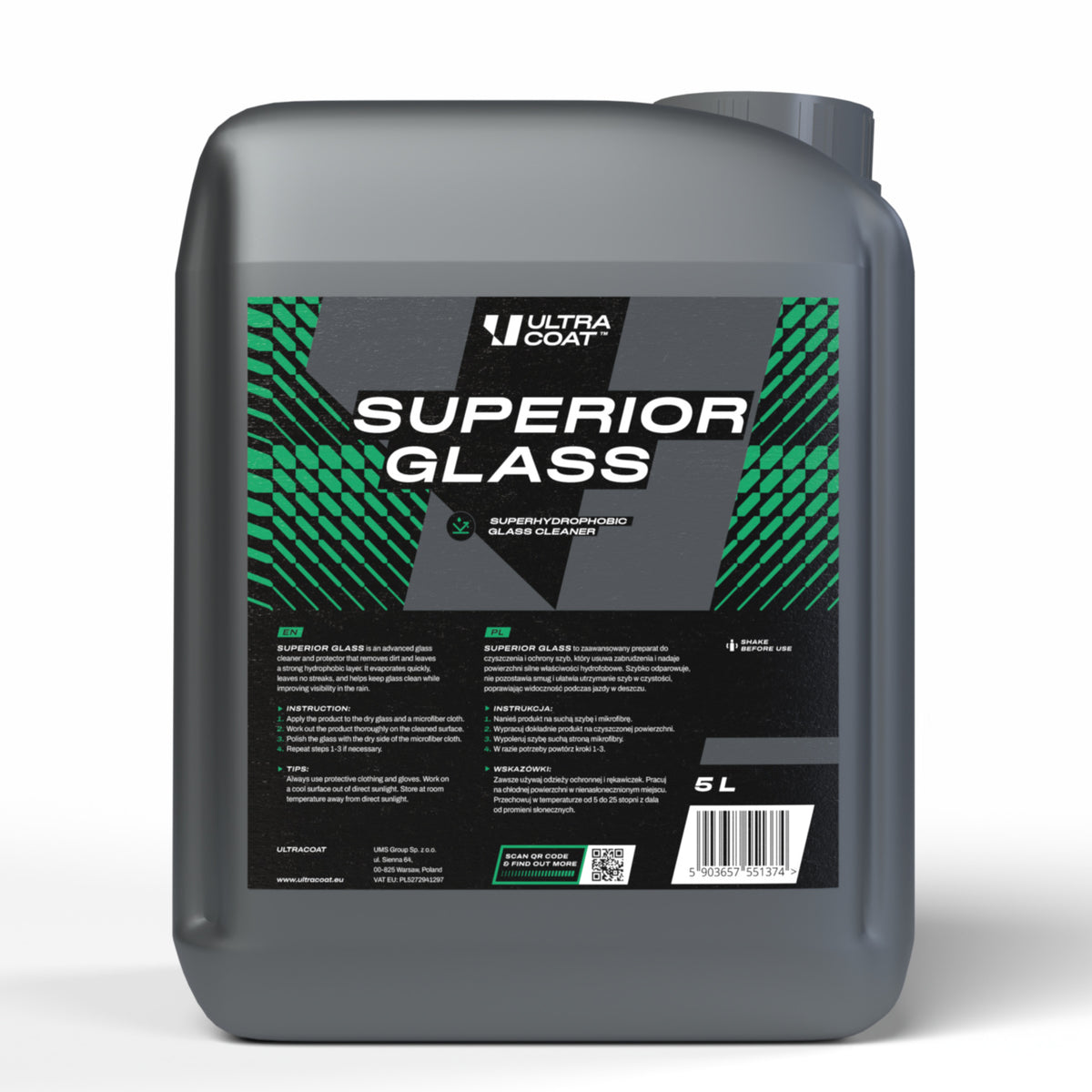 ULTRACOAT Superior Glass 5 L